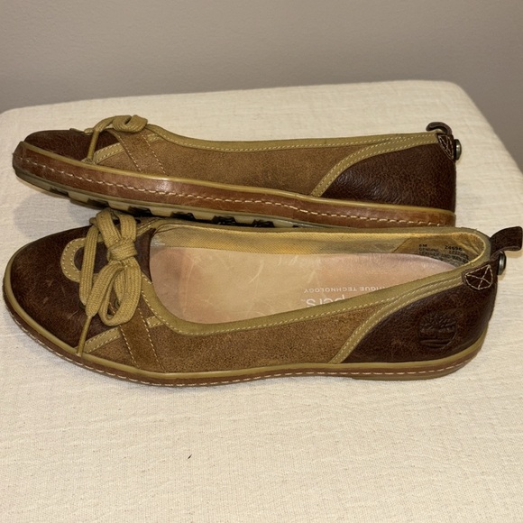 Timberland Earthkeepers Faulkner Leather Ballerina, Women's Ballet Flats Sz 8M - Picture 5 of 11